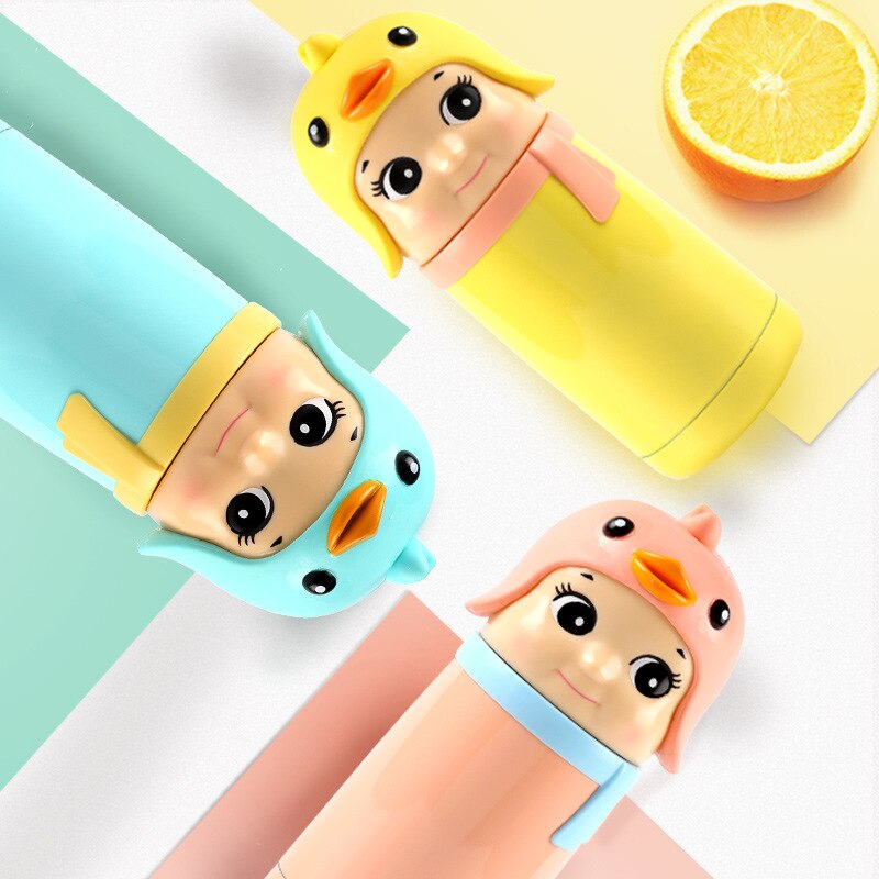 ũ  Ƽ 3D õ η º  ȭ   öũ ߿  ޴  л /Creative 3D Angel baby Stainless steel thermos bottle Cartoon double vacuum flask Ou